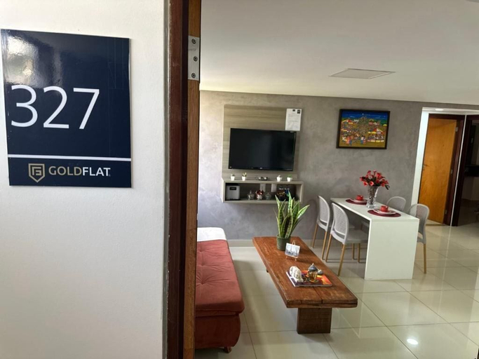 Interior, Flat 327-GF na praia de Cabo Branco, João Pessoa