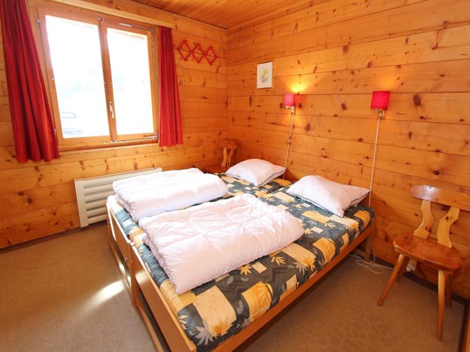 Bedroom 2, Chalet in Wiler near Ski Lift  Views, Goms