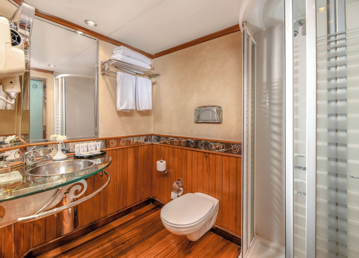 Bathroom 5, HS Kontiki from Luxor( Sat-Wed),or Aswan (Wed-Sat), Luxor