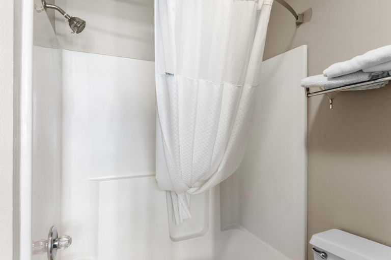 Bathroom 5, Super 8 by Wyndham Evansville East, Vanderburgh