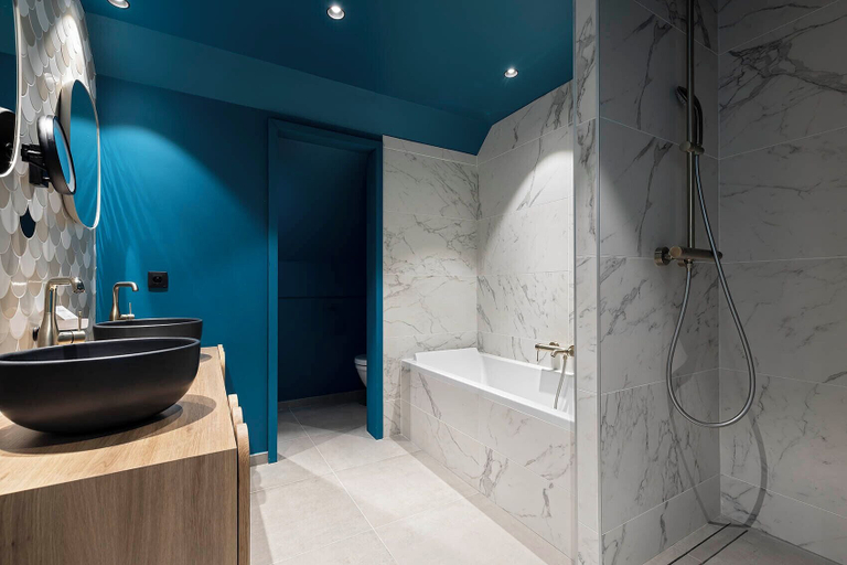 Bathroom 5, Black Bass Hotel, Haute-Savoie