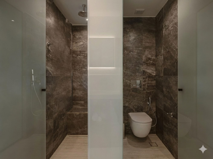 Bathroom 3, Sunny Bay Hotel, Crete