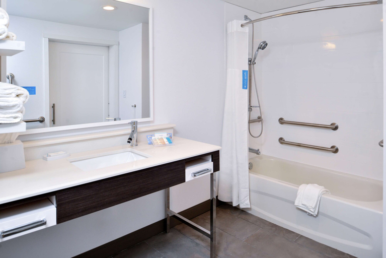 Bathroom 4, Hampton Inn Cedar Falls Downtown, Black Hawk
