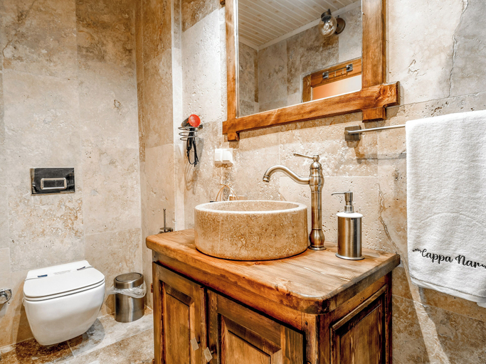 Bathroom 5, Cappanar Cave Hotel, Nevşehir