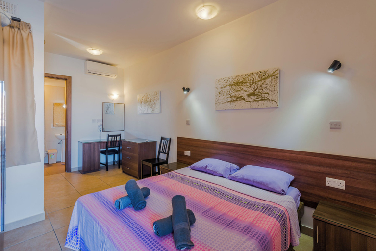 Bedroom, Blue Harbour – Seafront Self-Catering Holiday Penthouse – St Paul’s Bay, Saint Paul's Bay