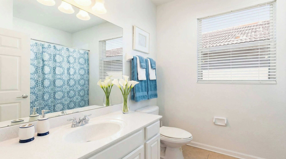 Bathroom 3, Firework View 6BR Home Pool/spa/game Near Disney!, Osceola