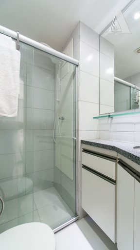 Bathroom 4, Excelente flat em Setúbal, Boa Viagem 1Q 3 pessoas. Conforto e ótima localização PM805, Recife