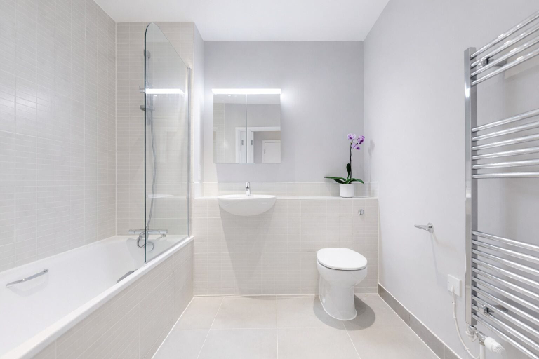 Bathroom, Roomspace Apartments -Vertex House, London