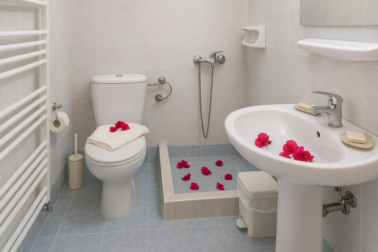 Bathroom, Blue Lake, Ionian Islands