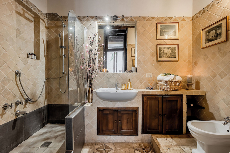 Bathroom 2, Trevi Fountain Stylish Guesthouse, Roma
