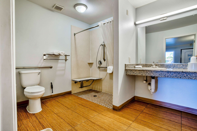 Bathroom 5, Motel 6 Menifee, CA, Riverside