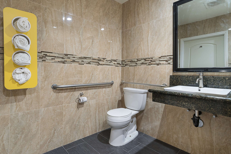 Bathroom 4, Motel 6 Lomita, CA, Los Angeles