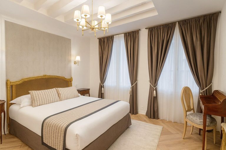 Bedroom 3, Hôtel Dandy, Seine-Maritime