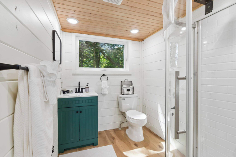 Bathroom, Hidden Hollow - Desirable Ozark Glamping!, Taney