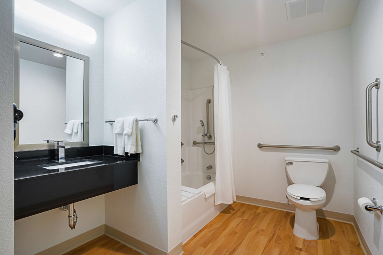 Bathroom 4, Studio 6 Buda, TX, Hays