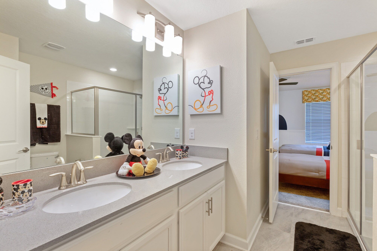 Bathroom, Luxe Champion's Gate Home w/ Pool, Spa, Gameroom, Osceola