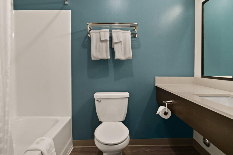 Bathroom 5, Woodspring Suites East Lansing - University Area, Ingham