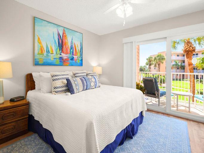 Bedroom 1, Beach & Tennis 217 by Distinctive Beach Rentals, Saint Johns
