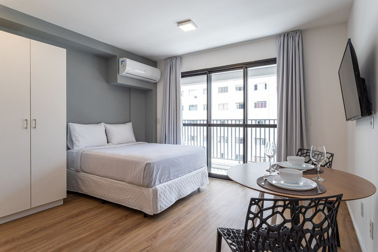 Bedroom 3, Aurora Paulistana by Viva - Prédio completo a passos do Metrô República, São Paulo