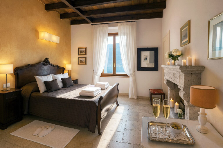 Bedroom 4, Villa Marina - Como Lake, Lecco