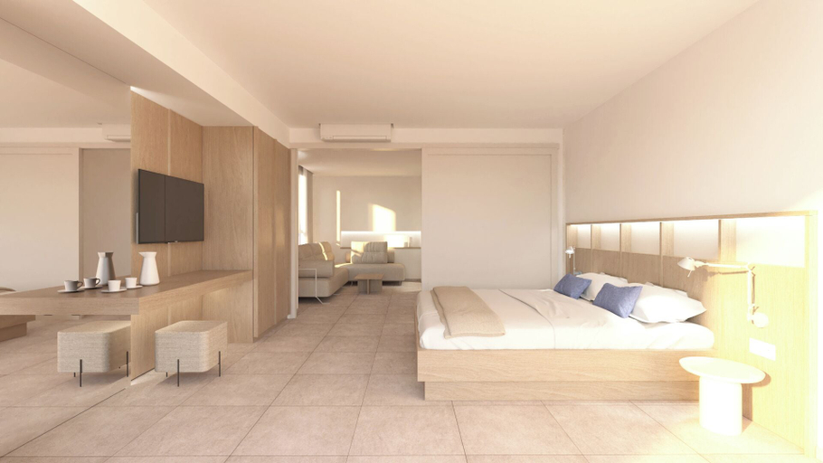 Bedroom 3, Kos Aktis Art Hotel, South Aegean