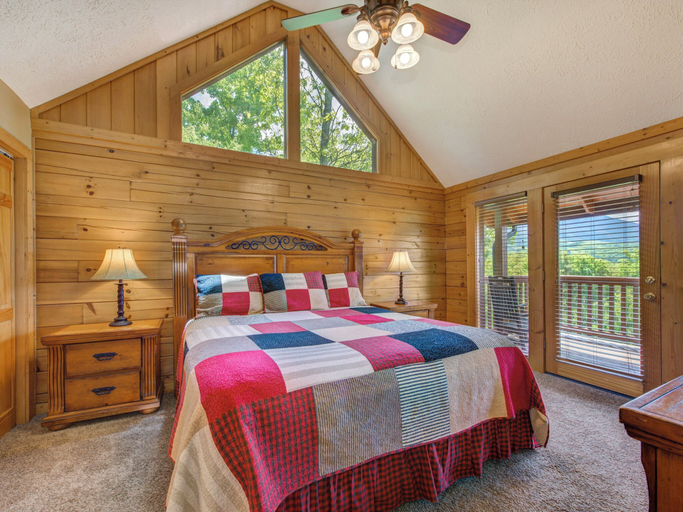 Bedroom 3, Eagles Point Lodge by Jackson Mountain Rentals, Sevier