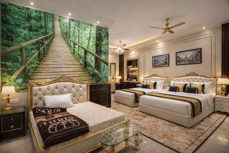 Bedroom 3, Hotel Virasat Palace By GRB, Mathura