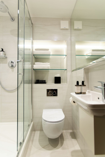 Bathroom 3, The Rathbone Hotel, Fitzrovia, London