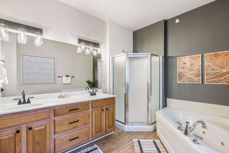 Bathroom 3, T Time Getaway - Overlooking Golf Views!, Stone