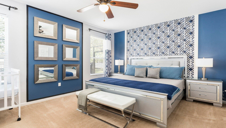 Bedroom 3, Windsor Hills 6BR Villa Pool/spa Close to Disney, Osceola