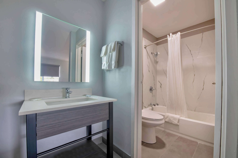 Bathroom 4, Studio 6 Jackson, MS - I-55, Hinds
