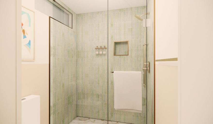 Bathroom 5, The Pavilion Hotel, Los Angeles