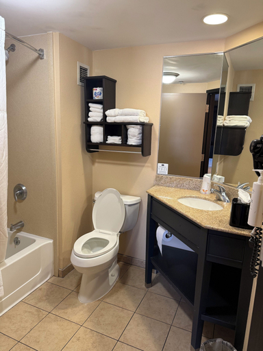 Bathroom 5, Hampton Inn Harrisburg/Grantville/Hershey, Dauphin