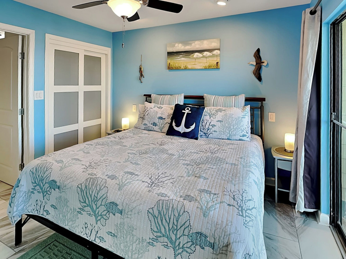 Bedroom, Kontiki Beach Resort #314 by Miss Kitty’s, Aransas