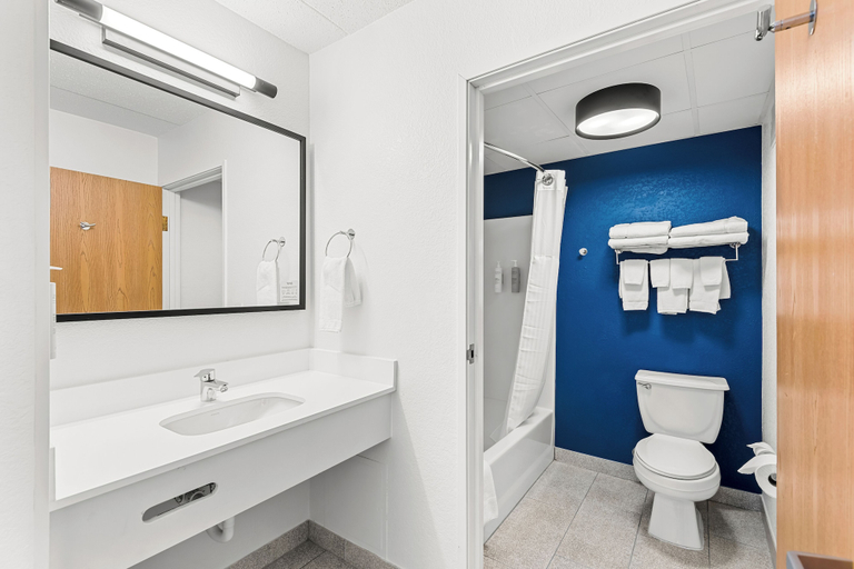 Bathroom 5, Spark by Hilton Cedar Falls, Black Hawk