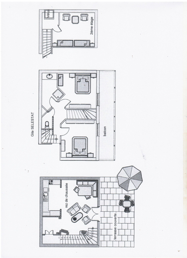 Bedroom 4, Les Gites La Cerisaie, Bas-Rhin