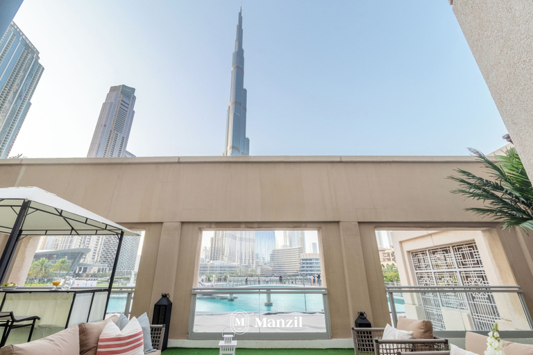 Terrace/patio 5, Manzil - Spacious 3B Villa w/ Burj & Fountain View, Dubai