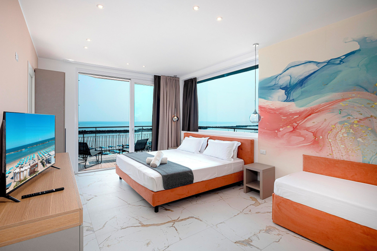 Bedroom 4, HOTEL COLA FRONTEMARE, Rimini