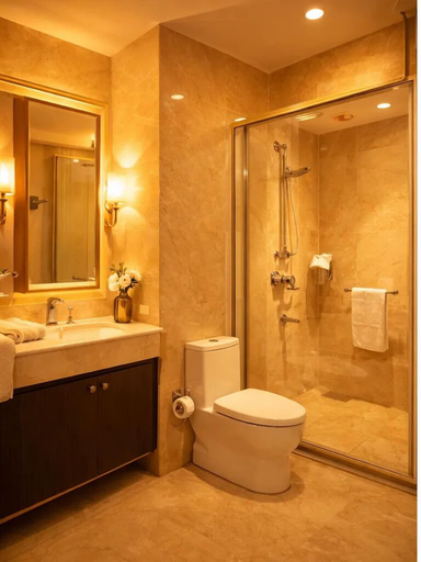 Bathroom 3, Hotel Virasat Palace By GRB, Mathura