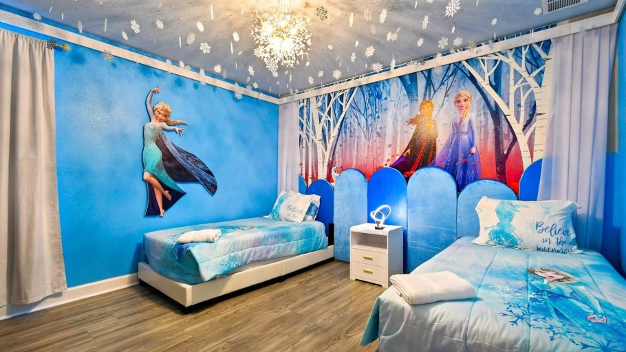 Bedroom 3, Opulent Villa: Heated Pool, Theater, Game Room, Osceola