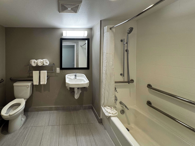 Bathroom 4, Motel 6 Carson, CA, Los Angeles