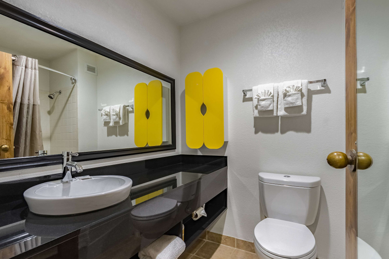 Bathroom 4, Studio 6 Plano, TX, Collin