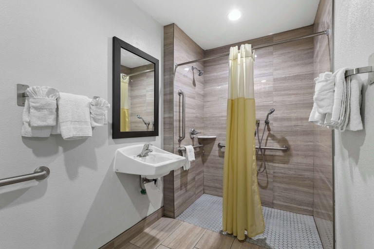 Bathroom 4, Studio 6 Suites Escondido, CA, San Diego