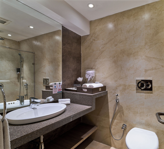 Bathroom 5, Hotel Swosti Premium, Khordha