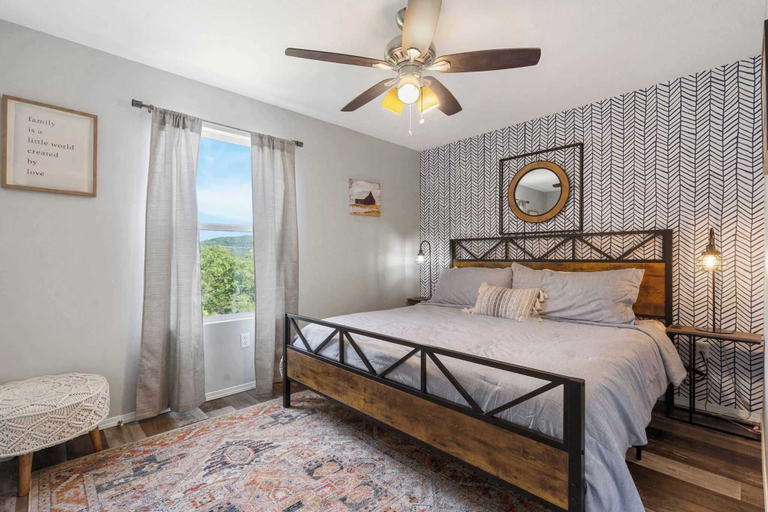 Bedroom 2, Honey Hole - 3 BDR Hilltop Haven Close to Branson Attractions!, Taney