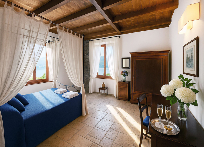 Bedroom 5, Villa Marina - Como Lake, Lecco