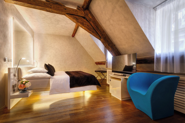 Bedroom 3, Hotel Three Storks, Praha 6