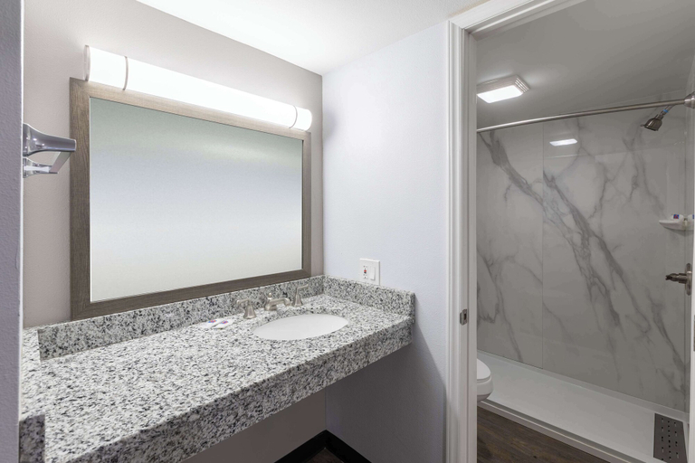 Bathroom 4, Studio 6 Hickory, NC, Catawba