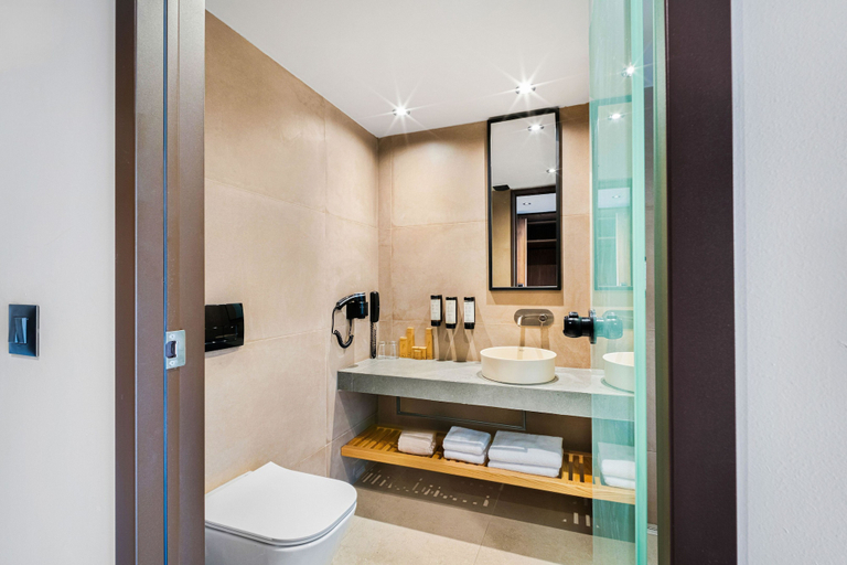 Bathroom 5, Harmony E Rock Hotel, Crete