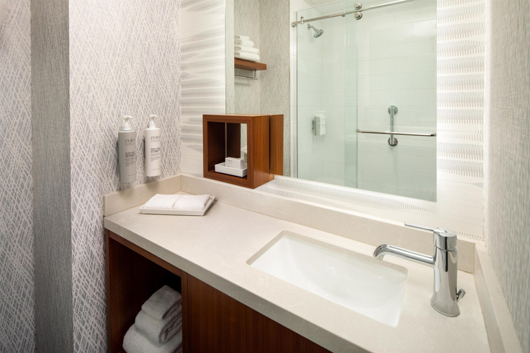 Bathroom 5, Hampton Inn New York Times Square, New York